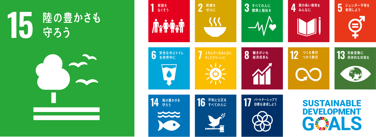 FSC認証印刷が関連するSDGsの14目標のアイコン